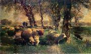 unknow artist Sheep 195 France oil painting artist